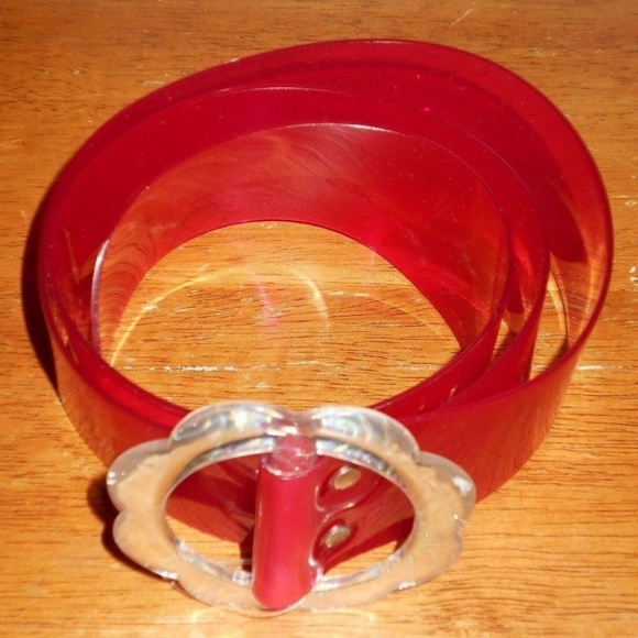 Vintage Rare Jelly Translucent Belt
